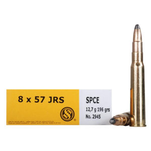 SOFT Point Cut-through Edge 196 Gr 8mm Mauser Rifle Ammo - 20 Round Box