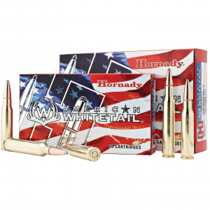 AMERICAN Whitetail Interlock 129 Gr 6.5mm Creedmoor Rifle Ammo - 20 Round Box