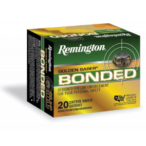 GOLDEN Saber Bonded Hollow Point 147 Gr 9mm Handgun Ammo - 20 Round Box