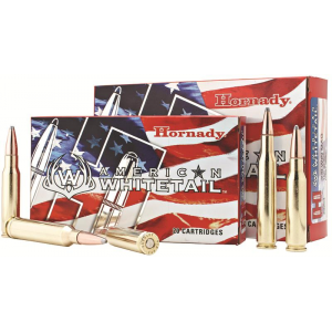 AMERICAN Whitetail Interlock Soft Point 165 Gr 308 Winchester Rifle Ammo - 20 Round Box