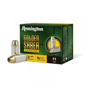 GOLDEN Saber Defense Brass Jacket Hollow Point 180 Gr 40 S&w Handgun Ammo - 20 Round Box