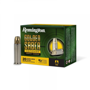 GOLDEN Saber Defense Compact Brass Jacket Hollow Point 125 Gr 38 Special+p Handgun Ammo - 20 Round Box