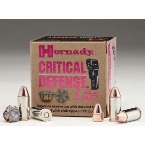 CRITICAL Defense Lite Ftx 100 Gr 9mm Handgun Ammo - 25 Round Box