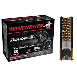 Double X High Velocity #4 3.5" 12 Gauge Shotgun Ammo - 10 Round Box