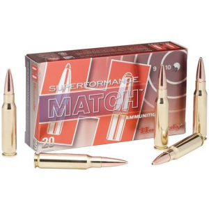 SUPERFORMANCE Match Boat Tail Hollow Point 75 Gr 223 Remington Rifle Ammo - 20 Round Box