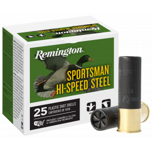 SPORTSMAN Hi-speed Steel #4 3" 1-1/8 Oz 12 Gauge Shotgun Ammo - 25 Round Box