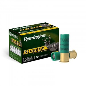 SLUGGER Rifled Slug 12 Gauge Shotgun Ammo - 15 Round Box