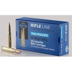 METRIC Soft Point 139 Gr 7x57 Mauser Rifle Ammo - 20 Round Box