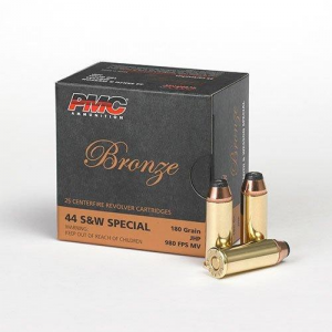 BRONZE Hollow Point 180 Gr 44 Special Handgun Ammo - 25 Round Box