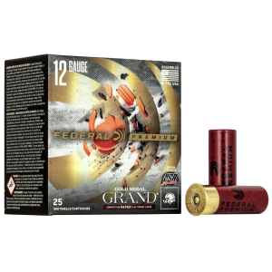 PREMIUM Gold Medal Paper #8 Lead Shot 1 Oz 1180 Fps 12 Gauge Shotgun Ammo - 25 Round Box