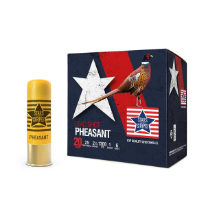 Stars & Stripes Pheasant #6 20 Gauge Shotgun Ammo - 25 Round Box