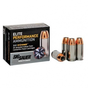 ELITE V-crown Hollow Point 200 Gr 45 Acp Handgun Ammo - 20 Round Box
