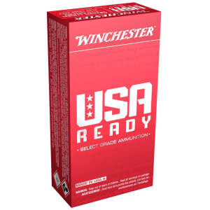 USA Ready Full Metal Jacket Flat Nose 115 gr 9mm Handgun Ammo - 50 Round Box