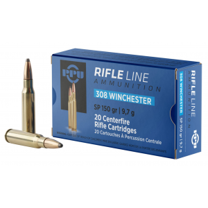 Standard Soft Point 150 gr 308 Winchester Rifle Ammo - 20 Round Box