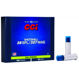 PEST Control Shotshell #9 100 Gr 38 Special / 357 Magnum Handgun Ammo - 10 Round Box