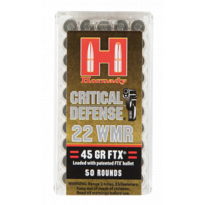 Critical Defense FTX 45 gr 22 WMR Rimfire Ammo - 50 Round Box