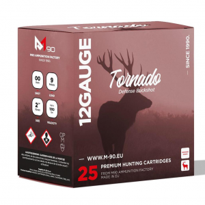 Tornado Defense 00 Buckshot 12 Gauge Shotgun Ammo - 25 Round Box