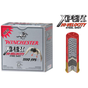 Super X Xpert High Velocity 2.75" #4 1550 fps 12 Gauge Shotgun Ammo - 25 Round Box