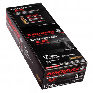 VARMINT Lead Free Ntx 15.5 Gr 17 Hmr Rimfire Ammo - 50 Round Box