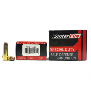 SPECIAL Duty Lead Free Hollow Point 110 Gr 38 SPECIAL Handgun Ammo - 20 Round Box