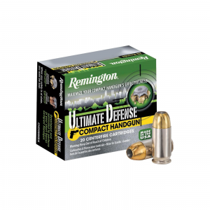 ULTIMATE Defense Compact Hollow Point 230 Gr 45 Acp Handgun Ammo - 20 Round Box