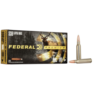 PREMIUM Nosler Accubond 300 Gr 338 Lapua Magnum Rifle Ammo - 20 Round Box