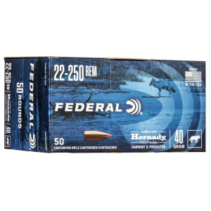 VARMINT & Predator V-max Ballistic Tip 22-250 Remington Rifle Ammo - 50 Round Box
