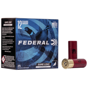 GAME-SHOK Upland Hi-brass #5 Lead Shot #5 Lead Shot 12 Gauge Shotgun Ammo - 25 Round Box