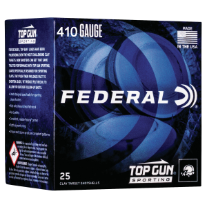 Top Gun #8 2-1/2" 1330 fps 410 Gauge Shotgun Ammo - 25 Round Box