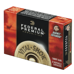 PREMIUM Vital-shok Trophy Copper Sabot Slug 2-3/4" 20 Gauge Shotgun Ammo - 5 Round Box