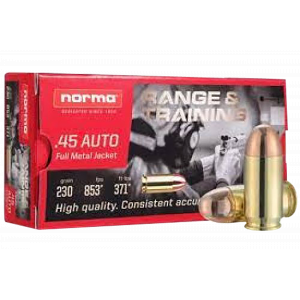 NON Expanding Self Defense 230 Gr 45 Acp Handgun Ammo - 20 Round Box