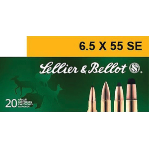 SOFT Point 131 Gr 6.5mmx55mm Swede Rifle Ammo - 20 Round Box