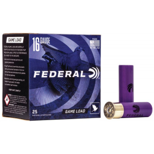 GAME-SHOK Upland #7.5 Lead Shot 16 Gauge Shotgun Ammo - 25 Round Box