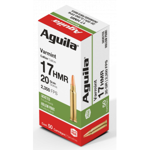 Target & Range Varmint Jacketed Hollow Point 20 gr 17 HMR Rimfire Ammo - 50 Round Box