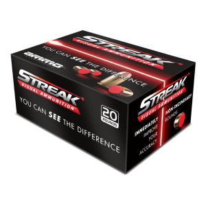 RED Streak Jacketed Hollow Point 115 Gr 9mm Handgun Ammo - 20 Round Box