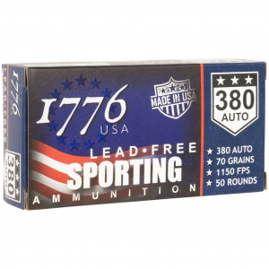 LEAD Free Sporting 70 Gr 380 Acp Handgun Ammo - 50 Round Box