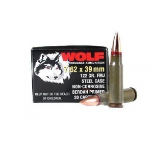 POLYFORMANCE Hollow Point 122 Gr 7.62 X 39mm Rifle Ammo - 20 Round Box