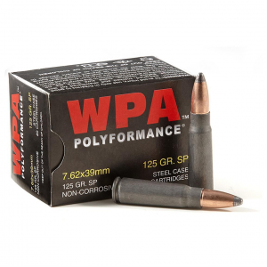 POLYFORMANCE Soft Point 125 Gr 7.62 X 39mm Rifle Ammo - 20 Round Box