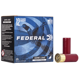 GAME-SHOK Upland Heavy Field #6 Lead Shot 1-1/4 Oz 12 Gauge Shotgun Ammo - 25 Round Box