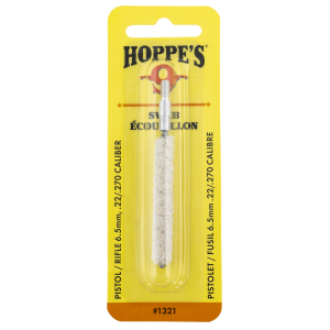 Hoppe's 22/270 Caliber Rifle Cleaning Swabs, Cotton 10-Pack (#8-32)