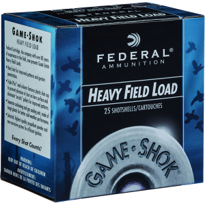 Game-Shok Heavy Field #7.5 2-3/4" 20 Gauge Shotgun Ammo - 25 Round Box