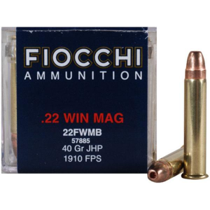 Field Dynamics Jacketed Hollow Point 40 gr 22 WMR Rimfire Ammo - 50 Round Box