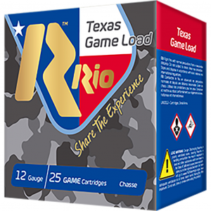 TEXAS Game Load High Velocity #7.5 2-3/4" 12 Gauge Shotgun Ammo - 25 Round Box