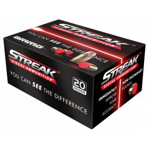 STREAK Visual Red Total Metal Case 125 Gr 38 Special Handgun Ammo - 20 Round Box