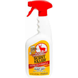 Scent Killer Super Charged Clothing Spray Odorless Scent Eliminator