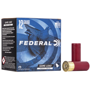 GAME-SHOK Upland Heavy Field #4 Lead Shot 1-1/8 Oz 12 Gauge Shotgun Ammo - 25 Round Box