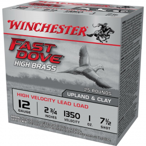 FAST Dove & Clay Lead Shot #7.5 12 Gauge Shotgun Ammo - 25 Round Box