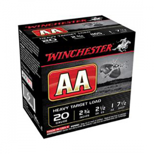 AA Target Heavy Load #8 2-3/4" 20 Gauge Shotgun Ammo - 25 Round Box