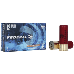 POWER-SHOK 00 Buckshot 12 Pellet 12 Gauge Shotgun Ammo - 5 Round Box