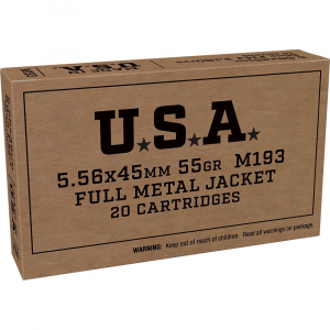 USA Lake City Full Metal Jacket 55 Gr 5.56 Nato Rifle Ammo